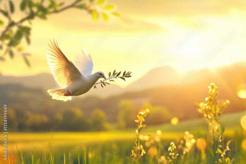 Peace dove symbolizing peace in Kenya